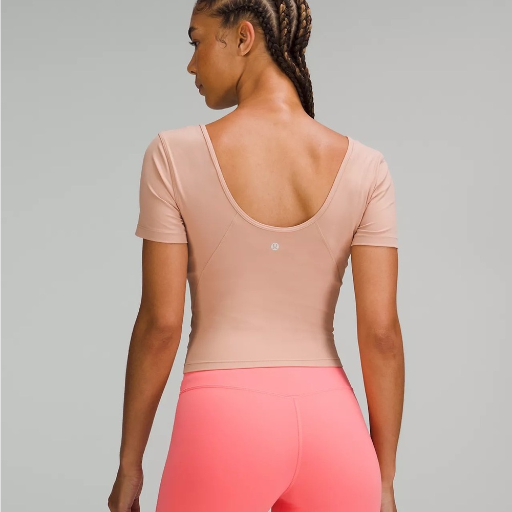 Lululemon align tee size 12. Nude color.